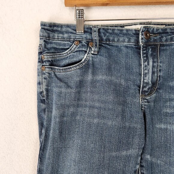 Salt Works Jeans Womens 31 Blue Broadway Bootcut Stretch Low Rise 90s Retro - Picture 2 of 12